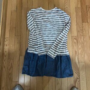 Strip navy and white kids shirt